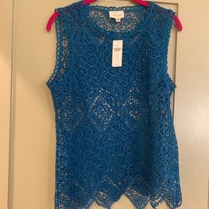 Blue Lacey top